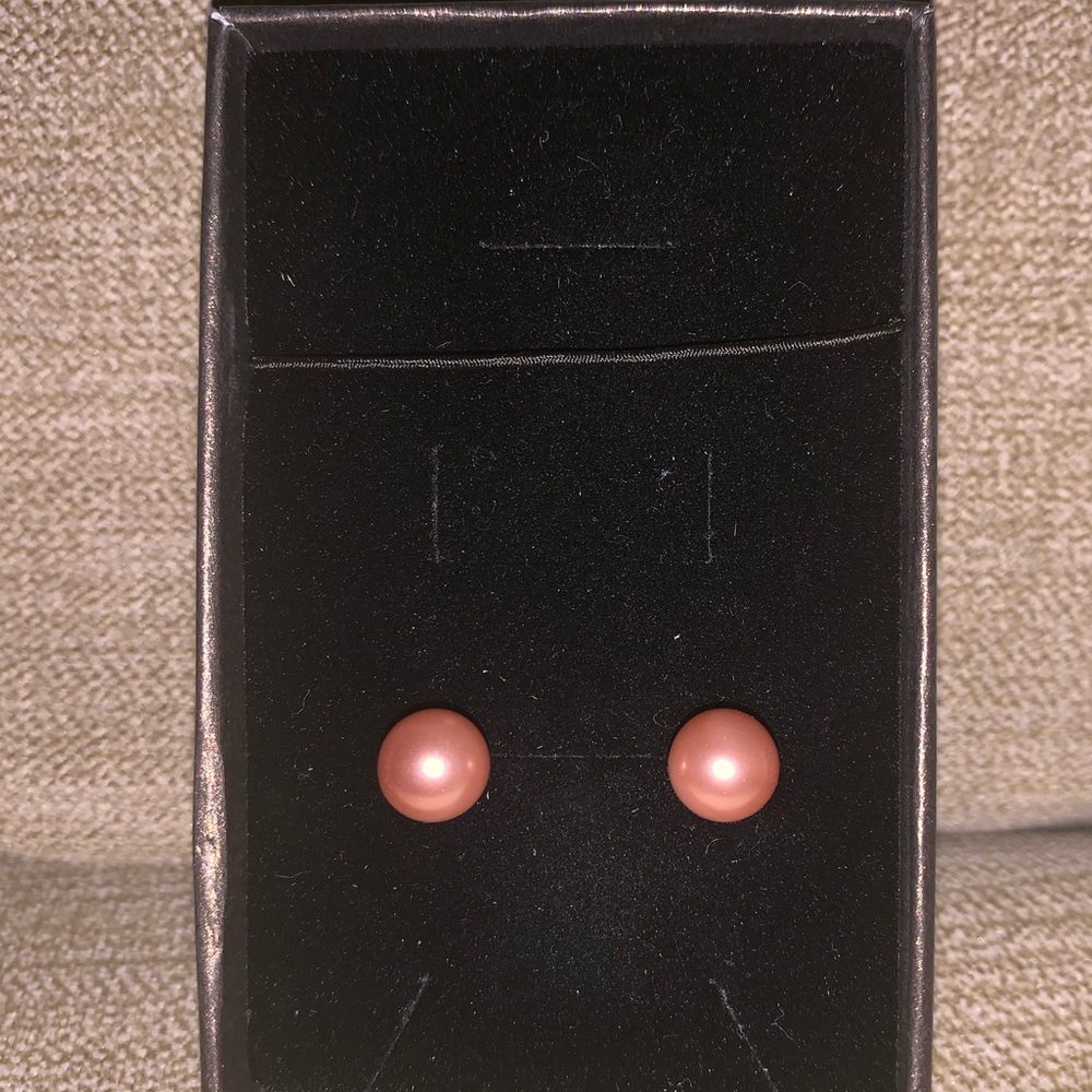 Four Sets of Faux Pearl Earrings - Offwhite/Pink